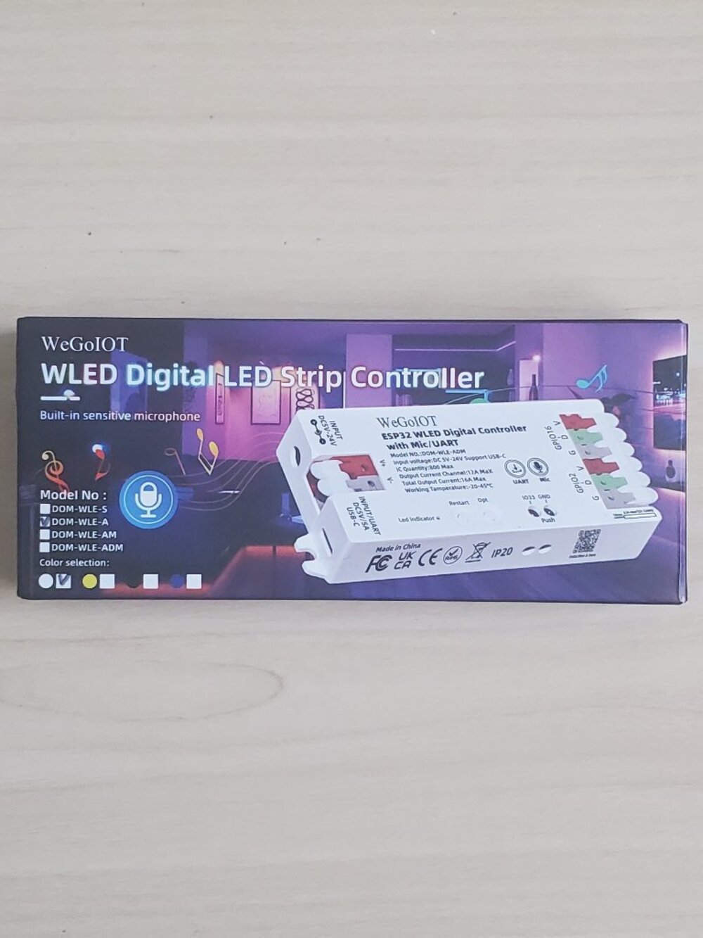 WLED Digital LED Strip Controller (App controlled)